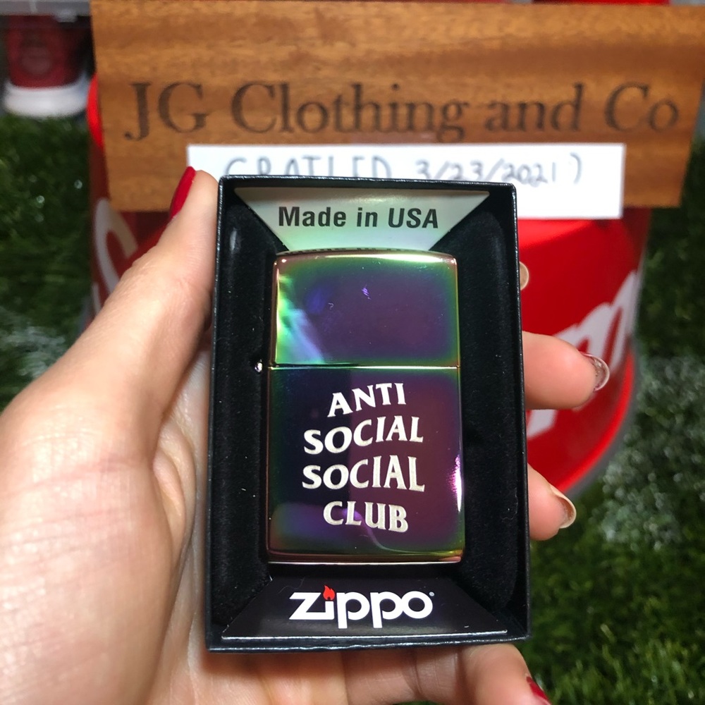 Anti Social Social Club Allergic Zippo